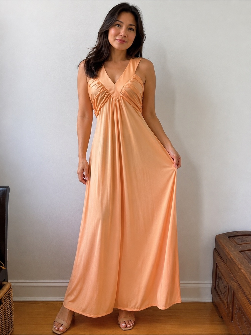 maxi sleeveless dress